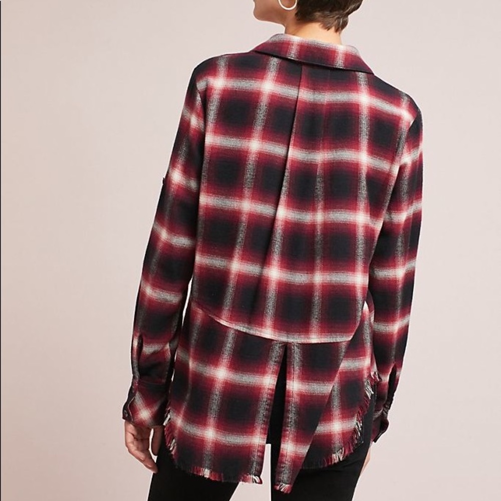 Anthro Split Back Button Down - image 4